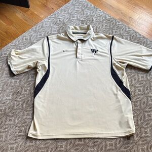 Nike Gold and Black WF Polo Shirt